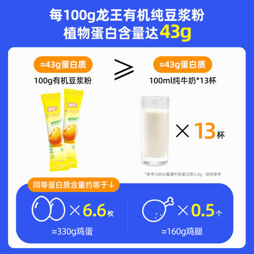 【100%有机大豆】龙王有机纯豆浆粉 175g（25*7杯） 商品图1