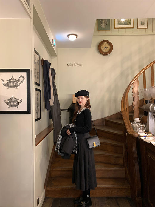 金蘑菇菇 元英妹妹系 新季微甜白兰地 / 乖甜减龄内搭毛衣+半裙 商品图2