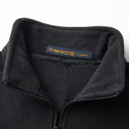 【摇粒绒】罗蒙外套男秋季新款纯色休闲通勤百搭抓绒衣男士外套 商品图6