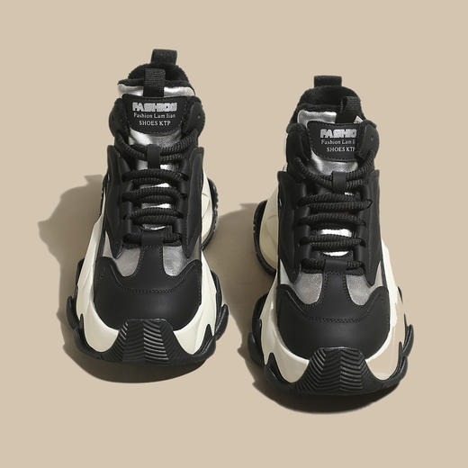 品质好货 | Safiya/索菲娅2023秋冬新款高帮休闲运动增高加绒老爹鞋 SF34112703 商品图3