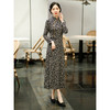 SYG-672秋季连衣裙女新款复古阔太太九分袖秋装贵夫人碎花裙子 商品缩略图0