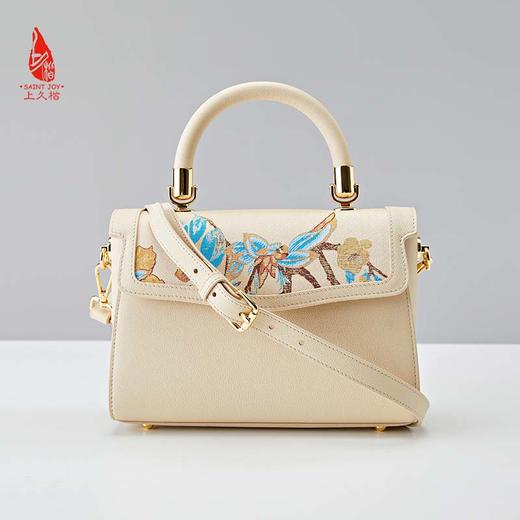 SAINTJOY/上久楷 宋锦女式拎包  锦枝玉叶 BWS23A0702 商品图3