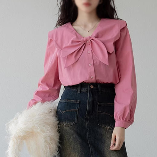 裁缝学苑AX151 新款衬衫纸样女装长袖法式复古娃娃领衬衣上衣样板 商品图4