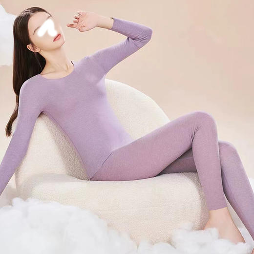 裁缝学苑AX154无痕保暖内衣加绒德绒打底衫秋衣秋裤纸样女装套装打板 商品图5