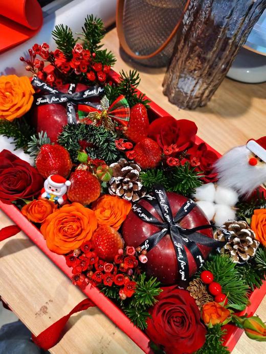 圣诞蝴蝶结苹果礼盒 商品图3