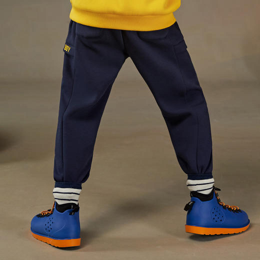 【MQD】童装男大童冬新款潮酷休闲运动跑步加绒针织裤 商品图3
