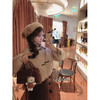 金蘑菇菇 Lucerne卢塞恩小镇 /翻领短款减龄牛角扣羊毛羽绒服 商品缩略图1