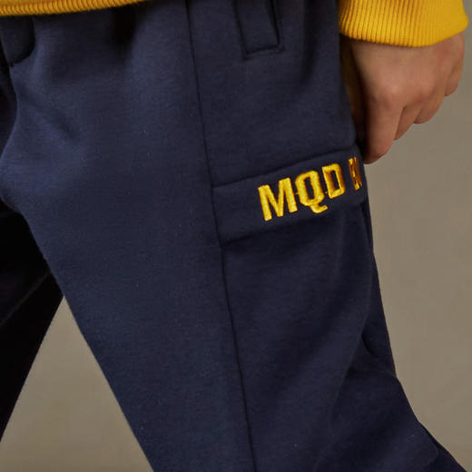 【MQD】童装男大童冬新款潮酷休闲运动跑步加绒针织裤 商品图5