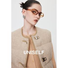 高密羊毛鹅绒马甲女2023秋冬新款设计感时尚轻奢羽绒外套