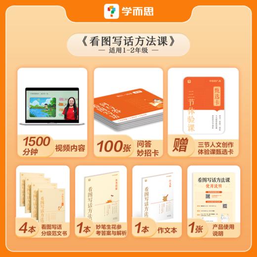 【学而思秘籍作文专项】看图写话方法课+小学作文方法课；名师讲解写作技法，从此写作不发愁。 商品图6