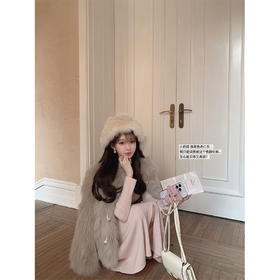 金蘑菇菇 l'enfant甜心小奶狐/ 整皮狐狸毛轻奢皮草外套女高级感