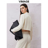 VIMAGE纬漫纪春季新款白色短款西装外套V2103703 商品缩略图4