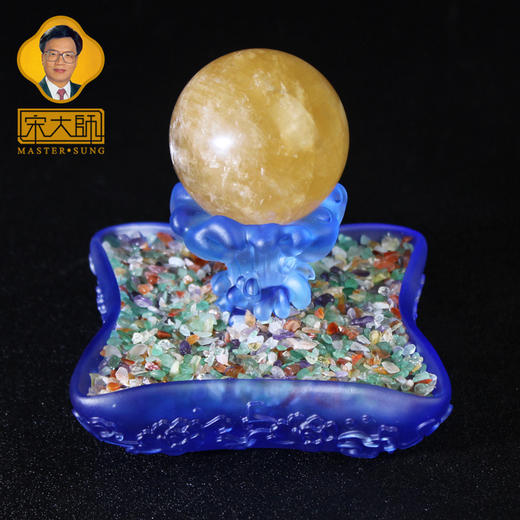 宋韶光大师富贵满堂 金碧满堂 财富元宝古法琉璃摆件礼品饰物 商品图6
