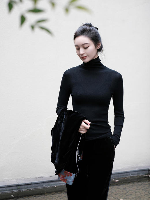 盛唐牡丹| 针织羊绒打底衫 高领 [特价品] 商品图5