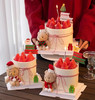 【围巾小熊草莓蛋糕】动物奶油、草莓布丁夹心、戚风蛋糕胚；网红圣诞节毛绒可爱围巾小熊蛋糕～ 商品缩略图0