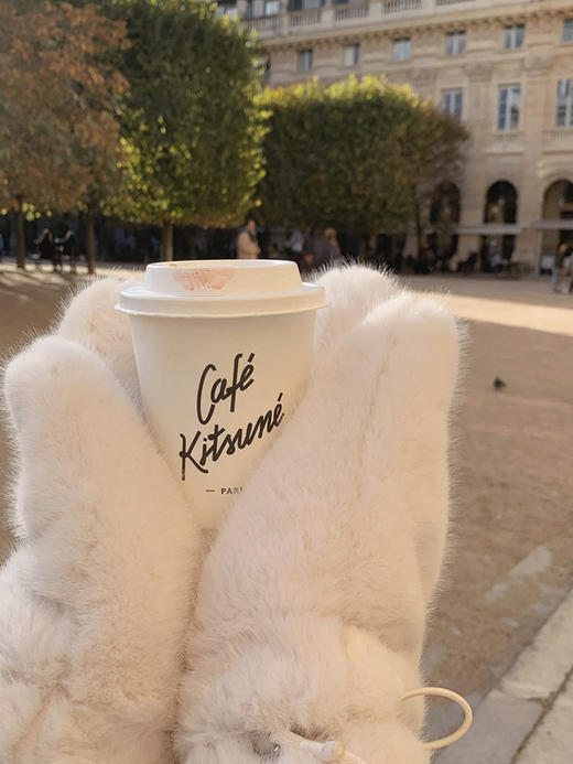 金蘑菇菇 恋爱感 Creamy抱抱兔/慵懒宽松连帽毛绒外套环保皮草 商品图1