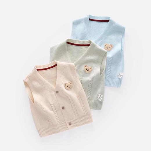 【32款 时尚百搭】婴儿马甲春秋外穿男宝宝针织小背心男秋装开衫马夹儿童网红坎肩女 商品图2