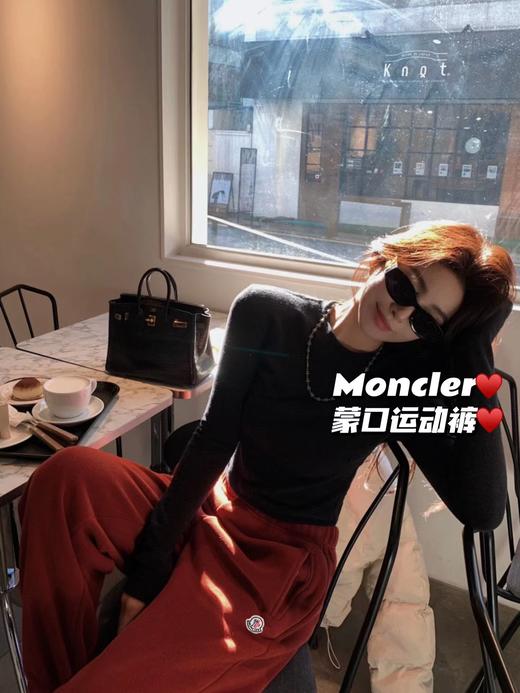 蒙口安哥拉红加绒 松紧腰遮肉显瘦卫裤 商品图0