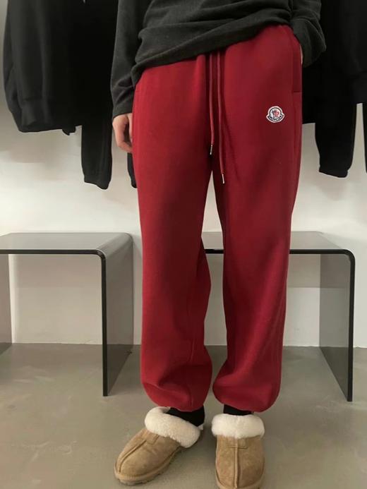 蒙口安哥拉红加绒 松紧腰遮肉显瘦卫裤 商品图10