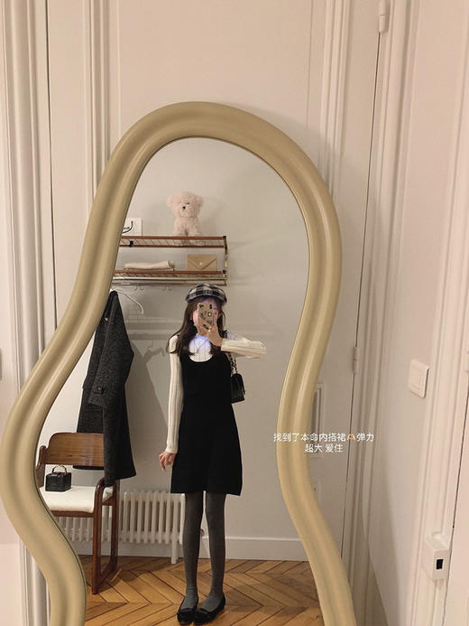 福利 金蘑菇菇 乖乖甜复古假两件内搭裙 外穿内搭都可 弹力超大 商品图2