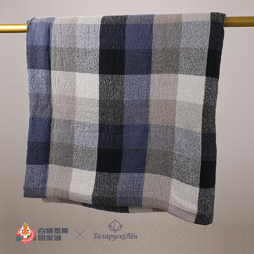 白俄罗斯亚麻布毯子100%亚麻200*220cm 商品图2