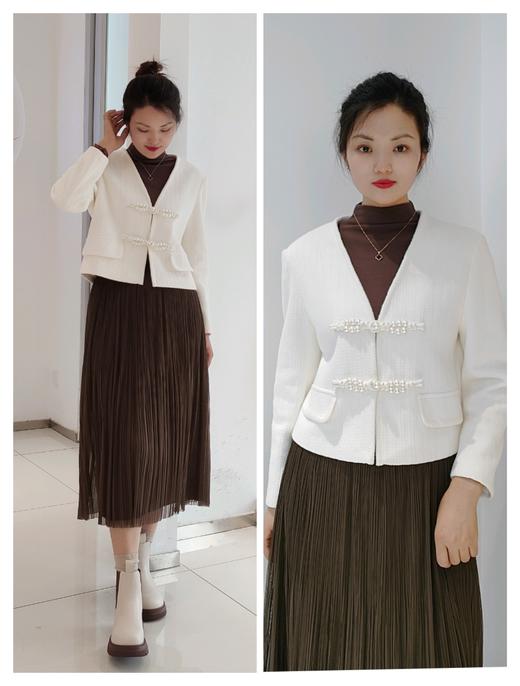 38X115新款打底磨毛立领飞机短袖 商品图1