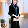 SYG-706旗袍冬款加厚韩国绒长款时尚显瘦复古高档连衣裙 商品缩略图2