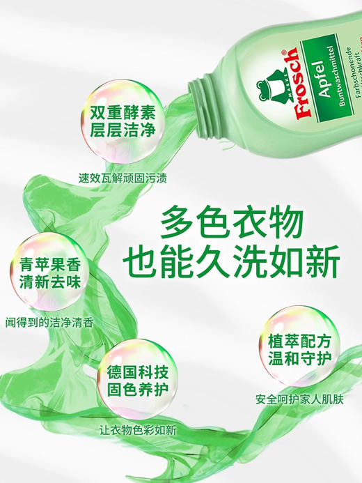 Frosch/福纳丝 彩色衣物固色洗衣液防串色染色护色750ML  2024年5月28日 商品图3