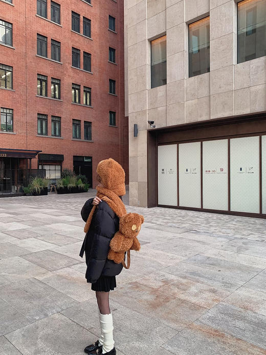 XS码 金蘑菇菇 比利时雪夜 私藏prad*羽绒/ 白鸭绒时髦简约长短款外套 商品图4