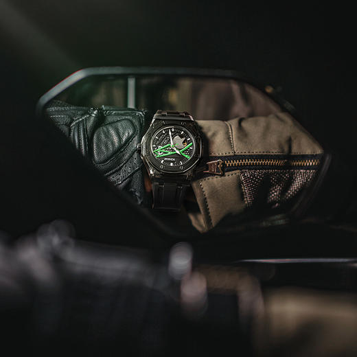 朗玛 RONMAR MotoX机车系列自动机械机芯腕表镂空透明潮流运动手表 商品图1