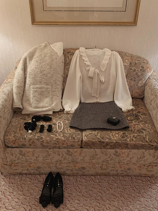 金蘑菇菇 香香羽绒三件套/ 宽松设计感精致夹棉外套 商品图1