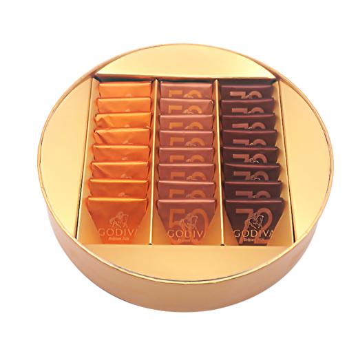 【女神节】歌帝梵 318型经典片装巧克力礼盒24片装 125g 商品图4