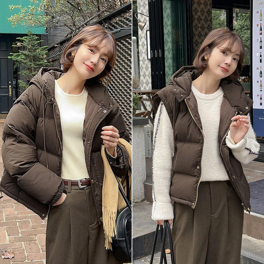 【高品质私服】【CL家同款可拆卸两穿羽绒服】绒朵蓬松而饱满，手感细柔，回弹性好，有活力感，清甜减龄【无标出货 介意慎拍】 商品图0