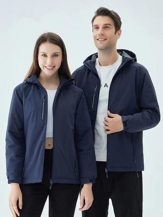 CHINA SENLIN LANG情侣加绒加厚保暖防风防雨软壳冲锋衣 商品图1