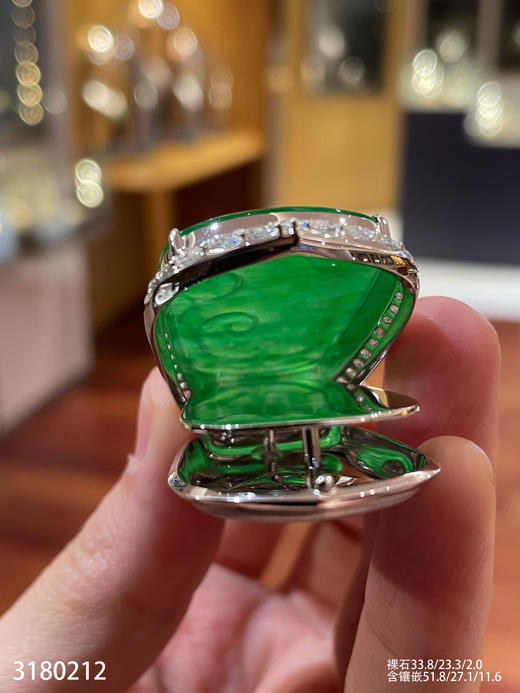 老坑阳艳绿如意吊坠【3180212】具体价格微信咨询 商品图7