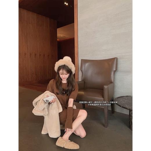 金蘑菇菇 佩里斯恋人/ 两版本 秋冬氛围感袖套毛衣 商品图2