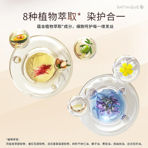 安利SATINIQUE丝婷植萃护发染霜套装-4LB浅棕[无氨配方] 商品图0