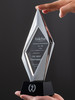 2024新款菱形树脂奖杯定制订做创意奖牌优秀企业员工年会颁奖纪念 商品缩略图1