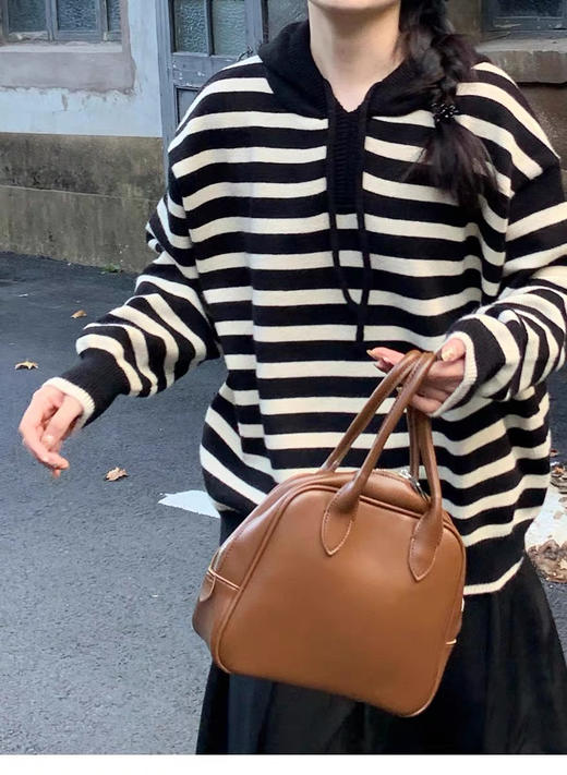 条纹控连帽毛衣 商品图7