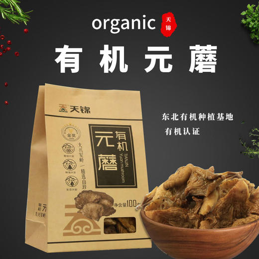 包邮有机元蘑100g 菌菇干货蘑菇 商品图0