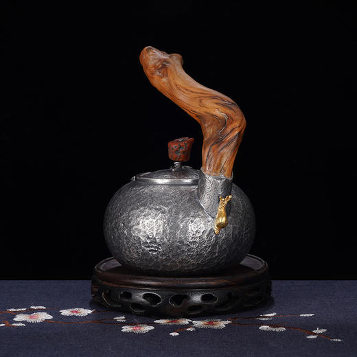 子佩集S999银【励志年华】小茶壶公道杯摆件茶具套装【TG001】【TG002】2312 商品图3