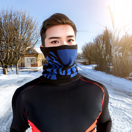 迈路士秋冬运动防风保暖骑行面罩防风脖套无缝保暖围脖高弹防滑 商品图3