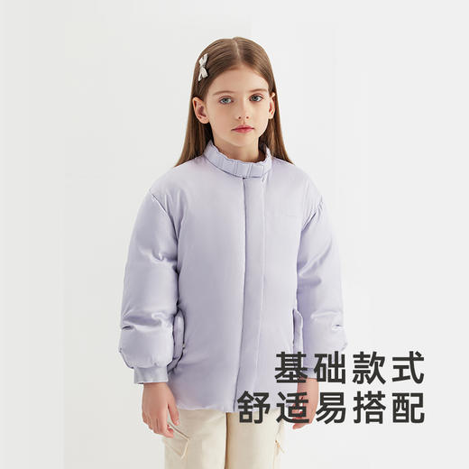 英氏儿童薰衣草羽绒服饰外套冬季保暖羽绒服 秋冬款超韧绒 商品图1