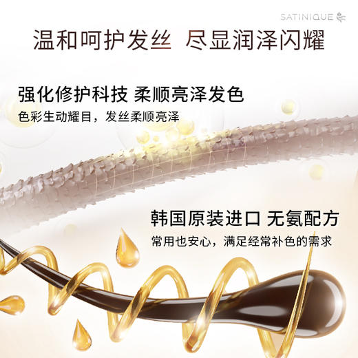 安利SATINIQUE丝婷植萃护发染霜套装-4LB浅棕[无氨配方] 商品图1