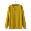 秋冬【大码V领针织衫】韩版 显瘦休闲 开衫女装 商品缩略图3