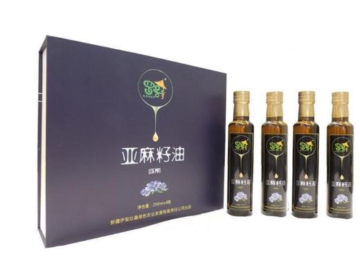 新疆亚麻籽油礼盒250mlx4瓶 商品图0