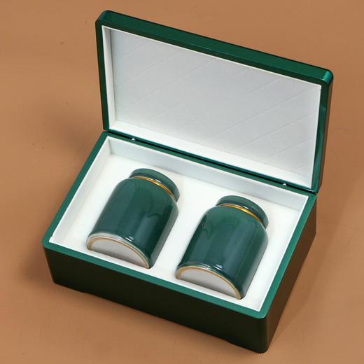 知味烤漆【小双瓷罐•绿色】168元一套/一件12套 商品图1