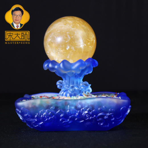 宋韶光大师富贵满堂 金碧满堂 财富元宝古法琉璃摆件礼品饰物 商品图2