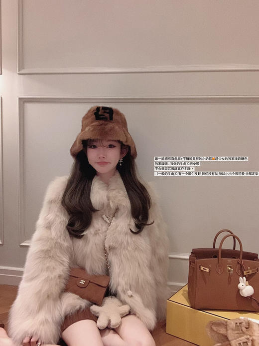 金蘑菇菇 l'enfant甜心小奶狐/ 整皮狐狸毛轻奢皮草外套女高级感 商品图2