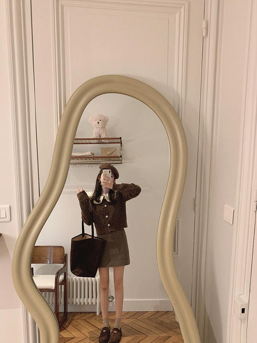 金蘑菇菇 元英妹妹系 新季微甜白兰地 / 乖甜减龄内搭毛衣+半裙 商品图8